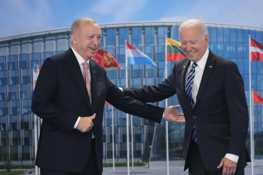 Recep Tayyip Erdoğan (solda) ve Joe Biden