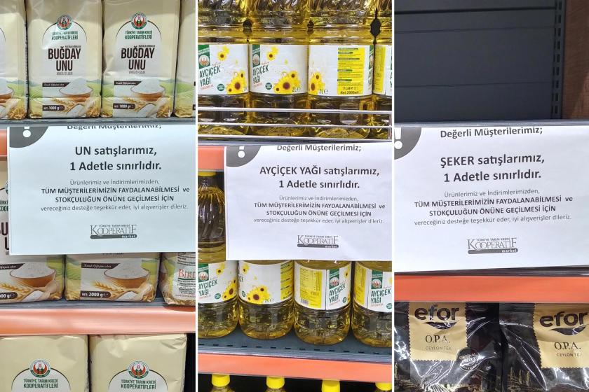 Tarım Kredi Kooperatif Marketinde un yağ ve şekerde kota duyuruları