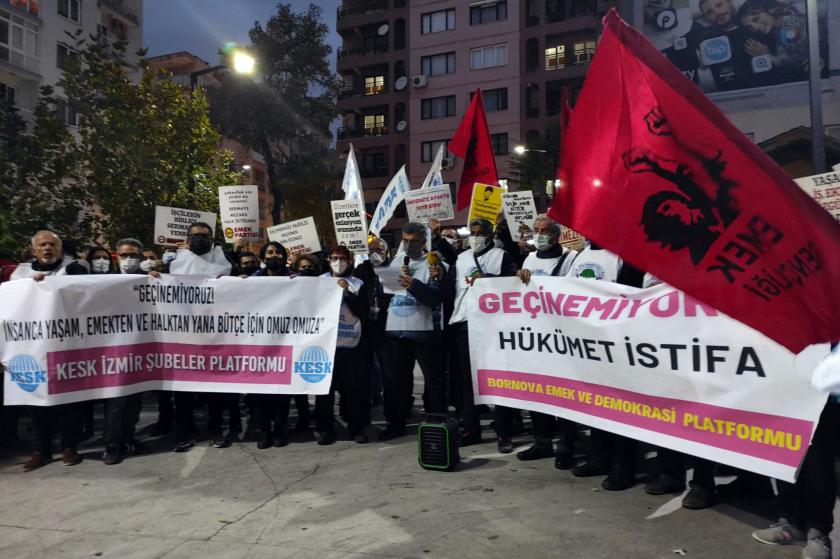 Bornova Emek ve Demokrasi Güçlerinin geçinemiyoruz eylemi