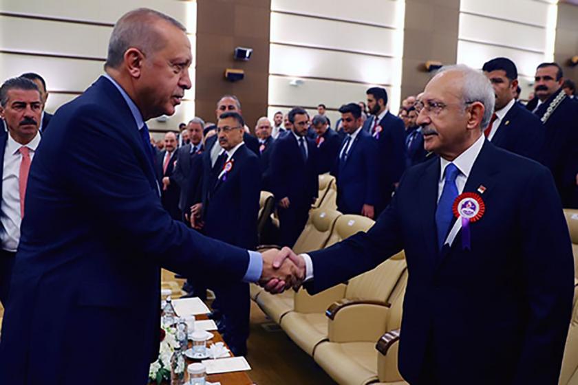 Erdoğan ve Kılıçdaroğlu tokalaştı