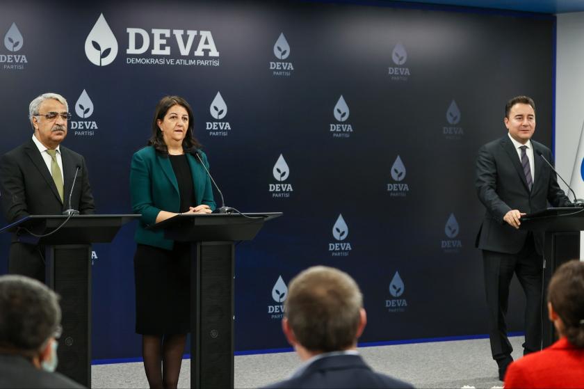 HDP Eş Genel Başkanları Buldan ve Sancar, DEVA Partisi Genel Başkanı Babacan ile görüştü