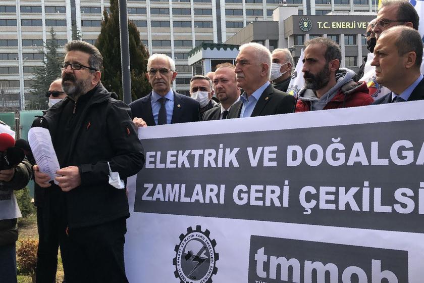 TMMOB ve ESM'den elektrik ve doğal gaz eylemi