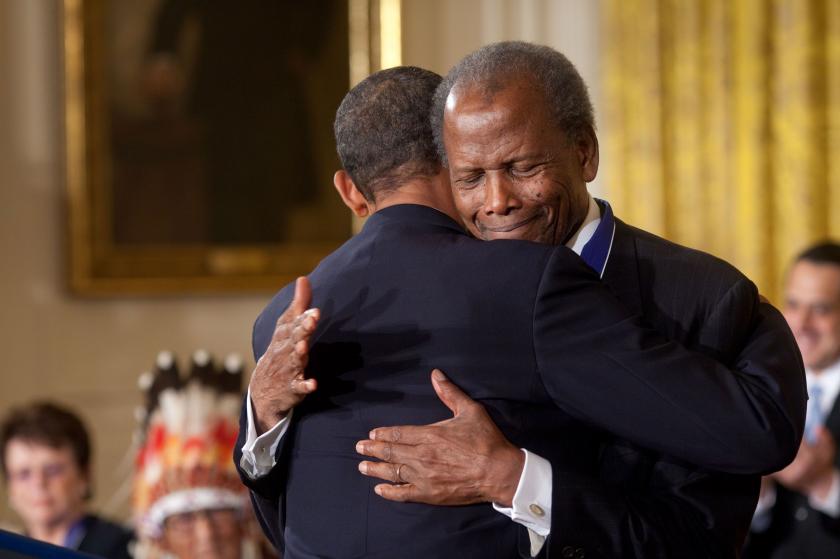 Barack Obama ve Sidney Poitier