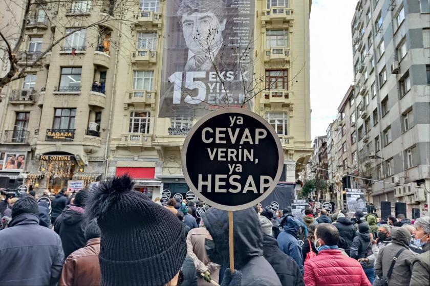 Hrant Dink öldürülüşünün 15. yılında anılıyor