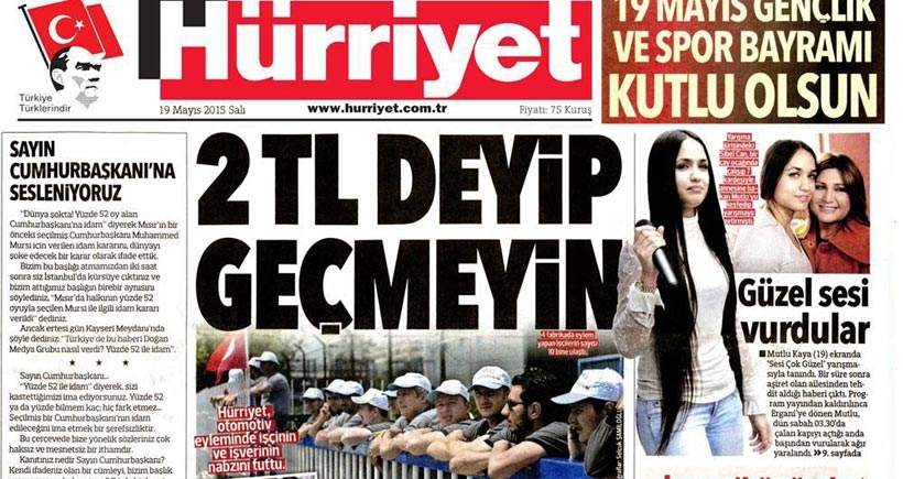 Hürriyet'in manşetinde  sömürü hesabı…