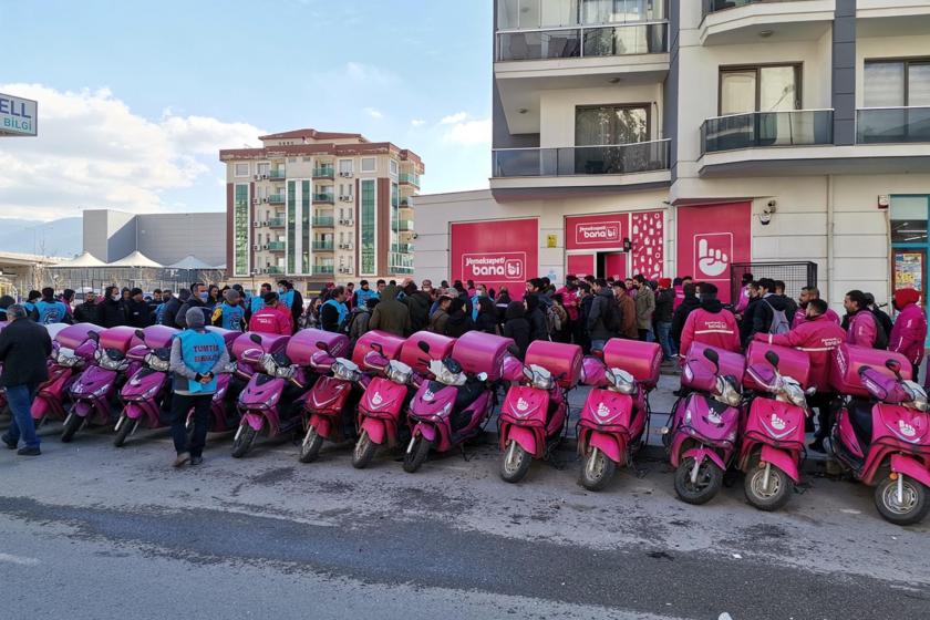 Yemeksepeti işçileri iş bıraktı