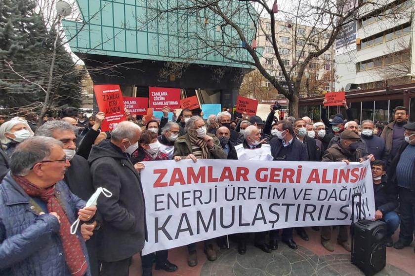 ankara'da zamların geri alınması talebiyle eylem yapıldı