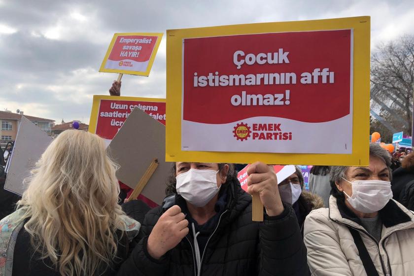 Ankara'da 8 Mart mitingi