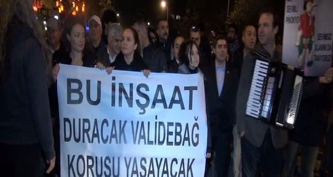 Validebağ için yürüdüler...