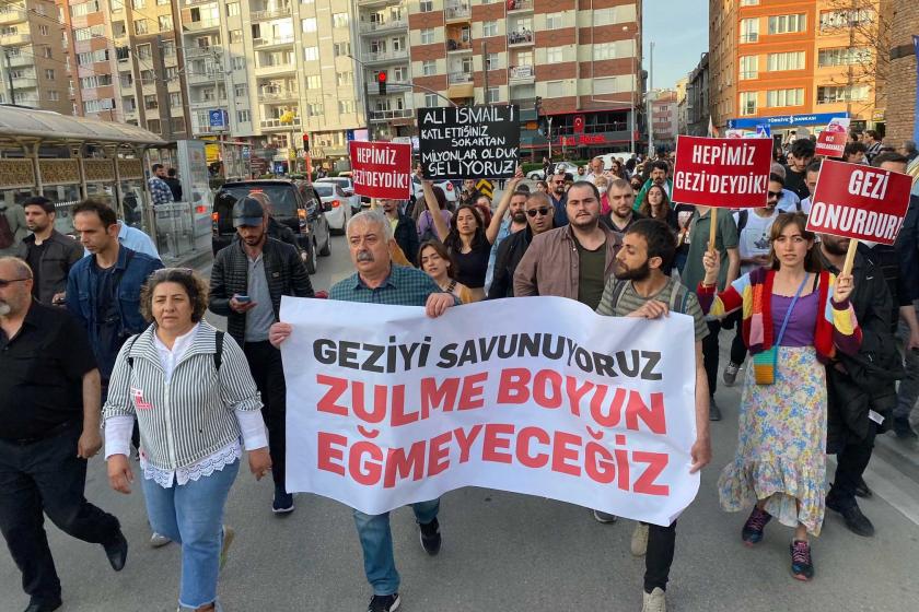 Eskişehir'deki Gezi davası protestosu