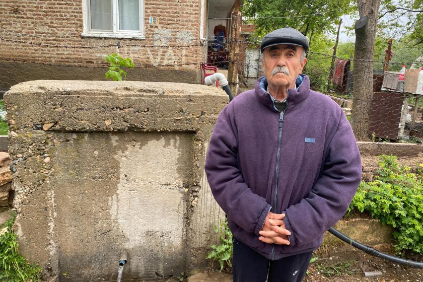 Elazığ’ın Sün köyünde bir çeşme