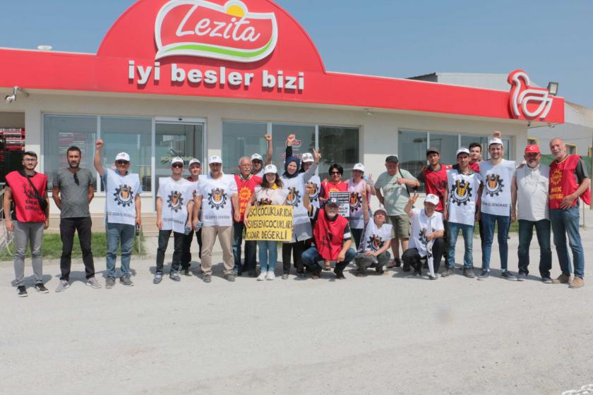 EMEP Bornova İlçe Örgütü, işten atılan Lezita işçilerini ziyaret etti