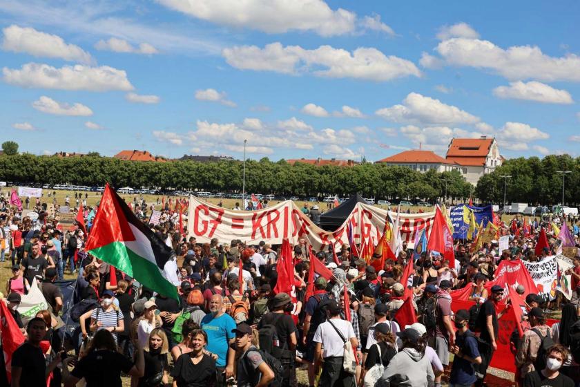 Almanya'da G7 protestosu