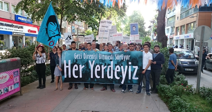 Kocaeli'de vatandaşlar Gezi direnişinin yıldönümünde sokağa çıktı.