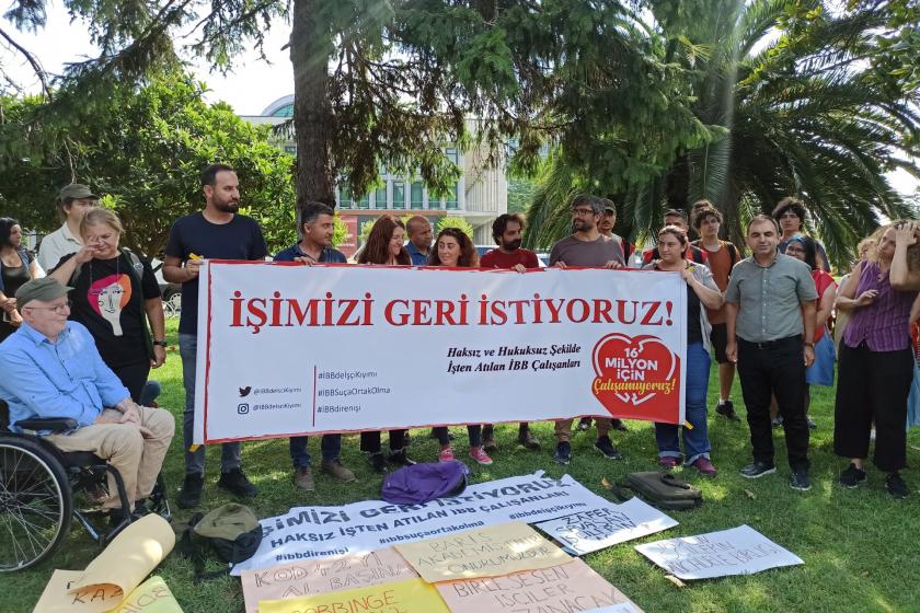 Emek Partisi işten atılan İBB çalışanlarını ziyaret etti: Dayanışmayla birlikte kazanırız