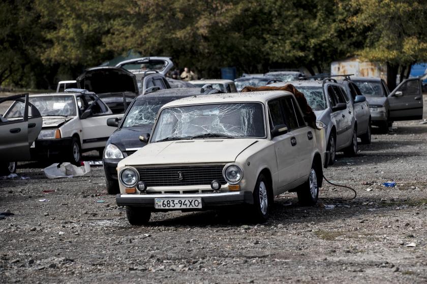 Zaporijya'da sivillerin bulunduğu konvoy vuruldu; Ukrayna Rusya'yı, Rusya Ukrayna'yı suçladı