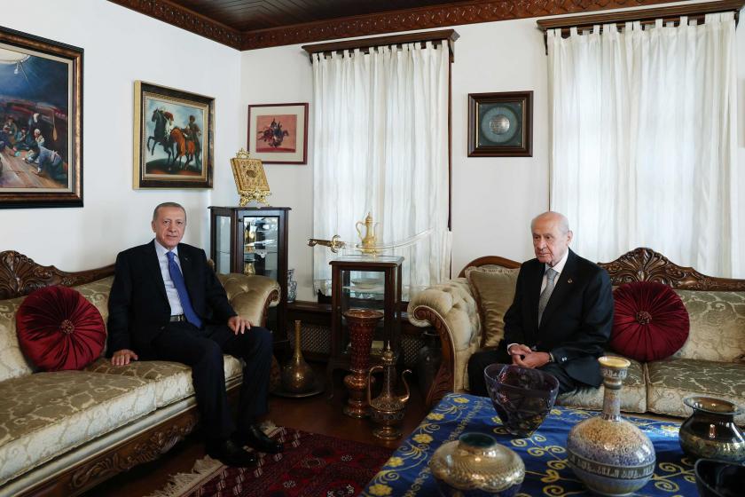 Erdoğan, Bahçeli'yi evinde ziyaret etti