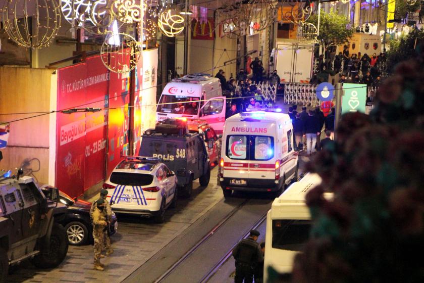 Patlama sonrası İstiklal Caddesi