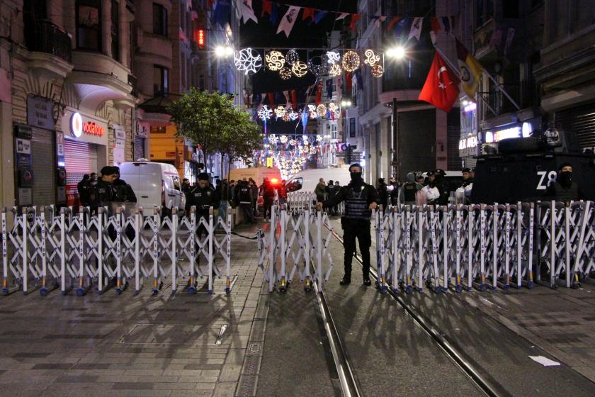 Patlama sonrası İstiklal Caddesi