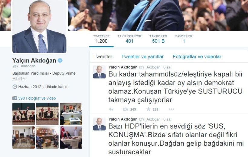 Akdoğan: Dağdan gelip bağdakini mi susturacaklar?