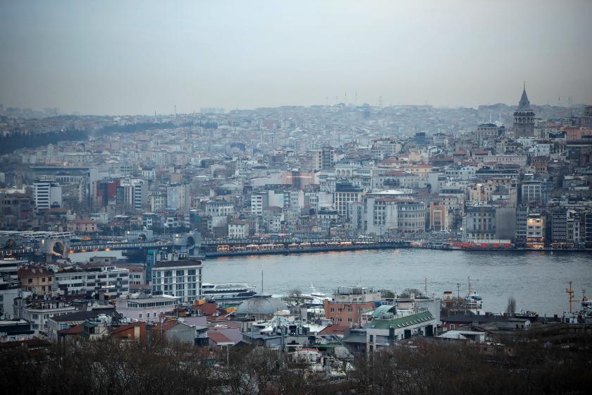 Ayasyofya minaresinden tarihi yarımada görünümü.