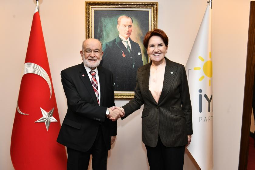 Saadet Partisi Genel Başkanı Karamollaoğlu, İYİ Parti Genel Başkanı Akşener'i ziyaret etti