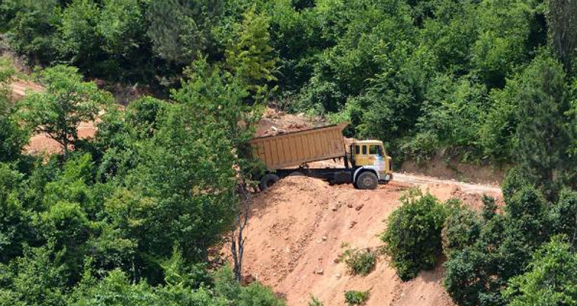 Tokatlı Kanyonu’na hafriyat dökülmesine tepki