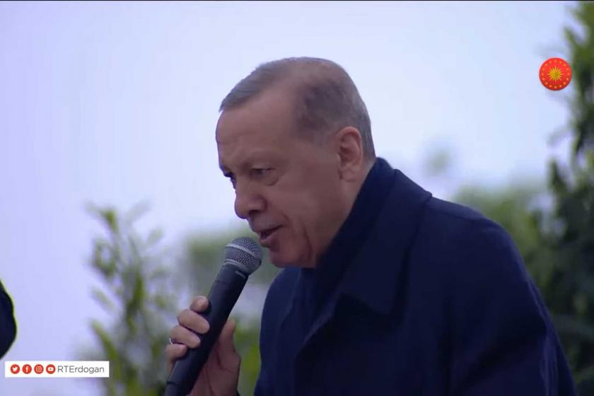 Recep Tayyip Erdoğan, Kısıklı'da konuşurken