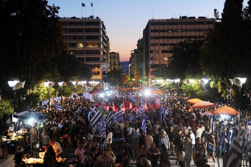 Yunanistan halkı kemer sıkmaya 'OXI/Hayır' dedi