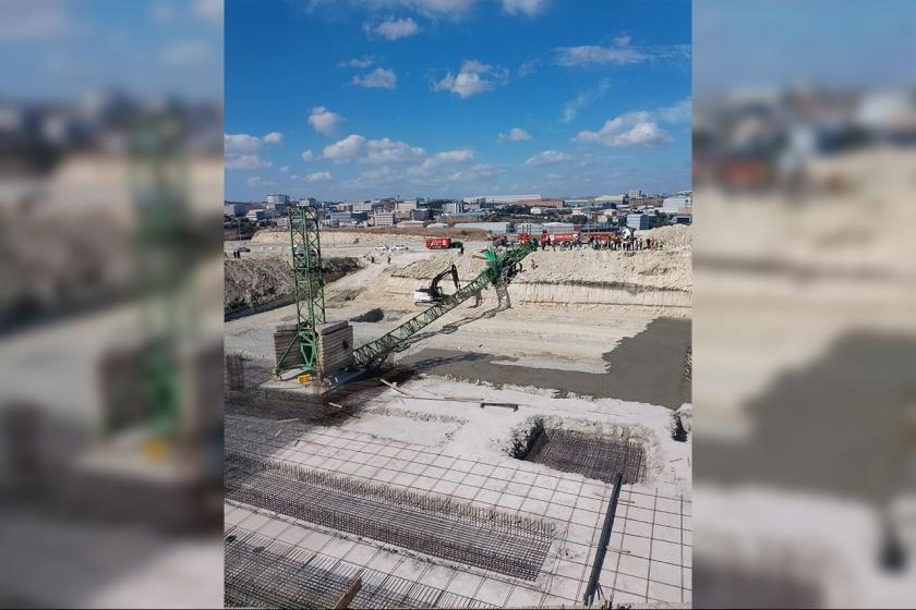40 senelik vinç devrildi, 24 yaşındaki genç hayatını kaybetti