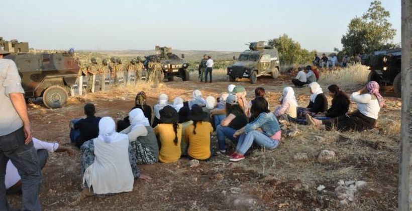 Dargeçit’te baraj ve güvenlik kulübelerine tepki