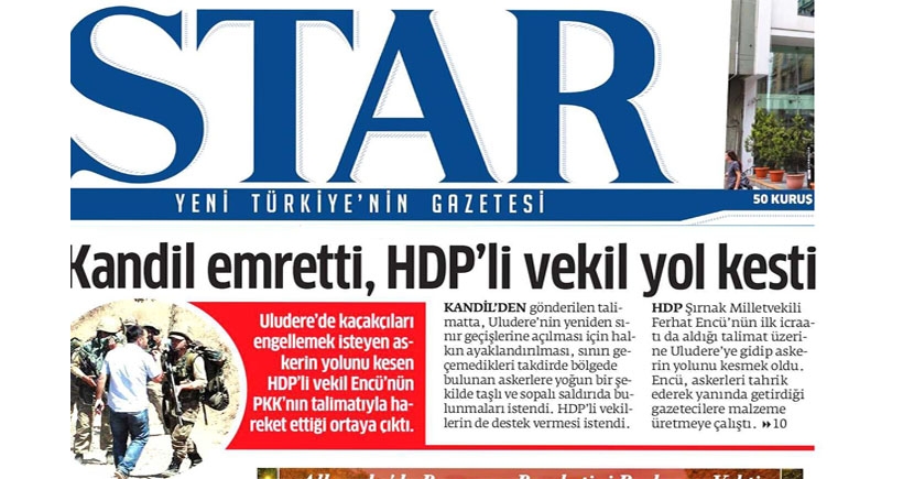 Star gazetesi, Ferhat Encü’yü hedef gösterdi!