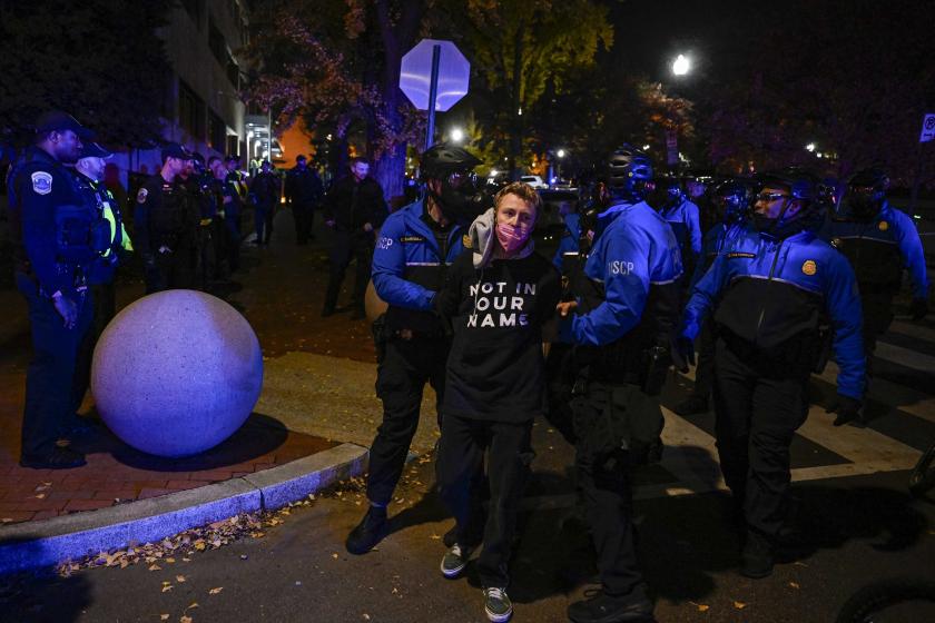 ABD Kongre Binası yakınındaki Gazze'ye destek eylemine polis müdahalesi
