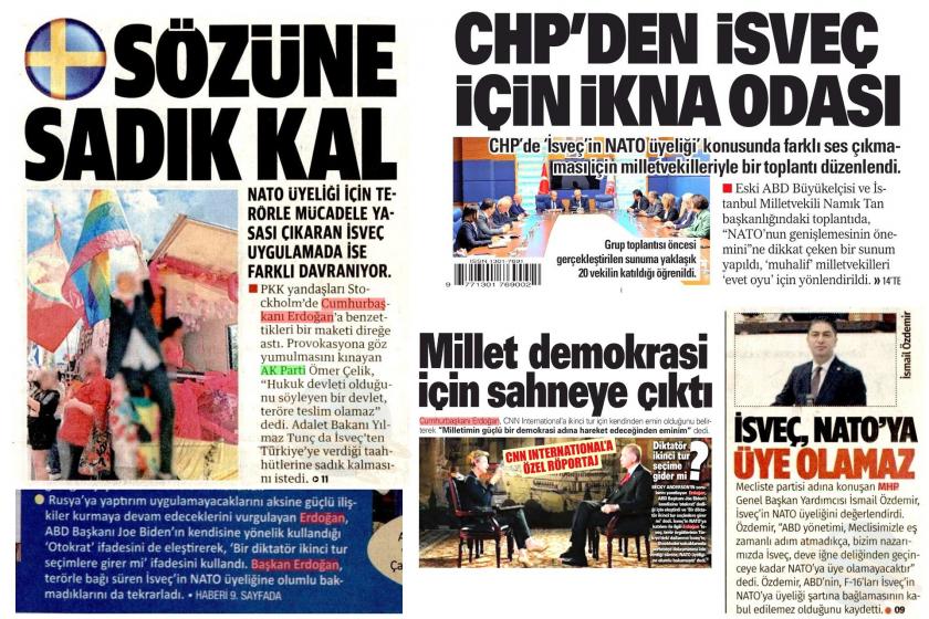 Hükümete yakın gazeteler "hayırdan evet"e hızlı geçti
