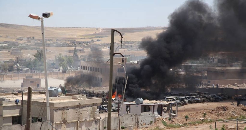 Kobanê'de şiddetli patlama