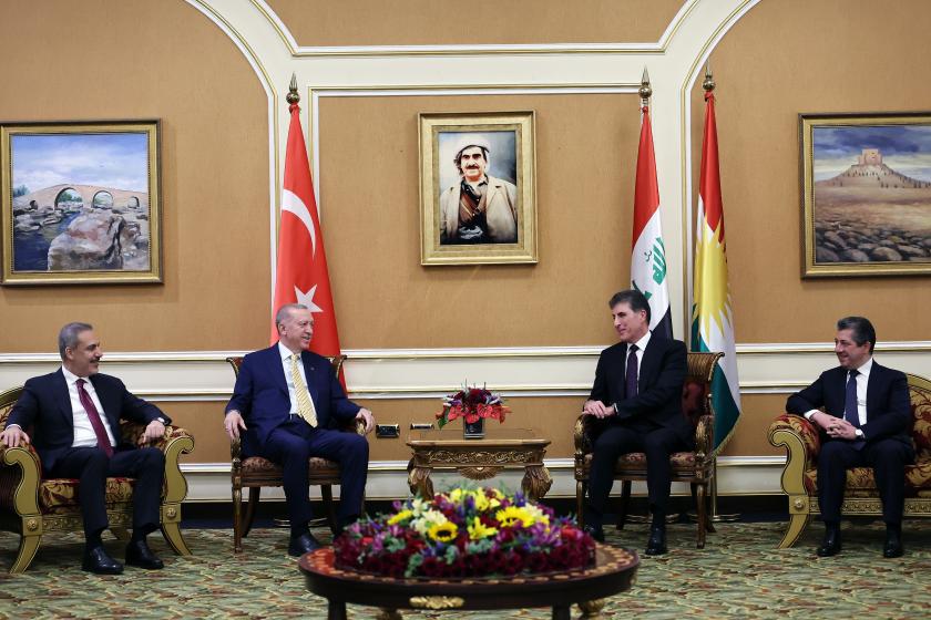 Silah bırakma töreni sonrası Barzani’den Erdoğan, Bahçeli ve Öcalan’a teşekkür