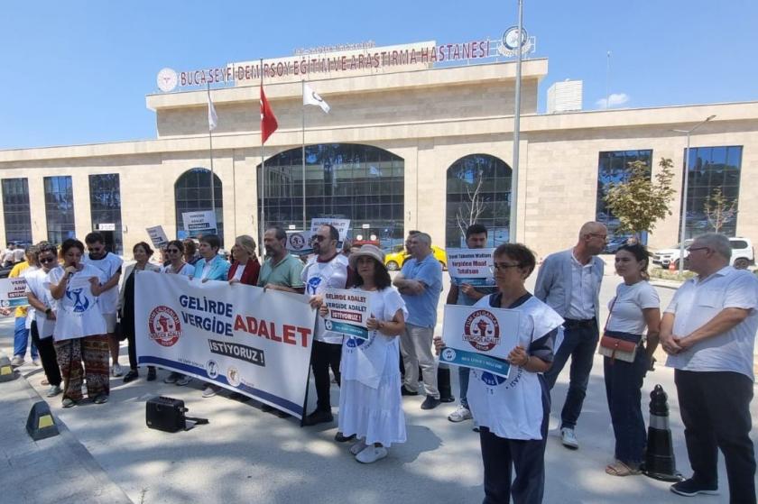 Sağlıkçıların ‘vergide adalet’ eylemi 22. haftasında: Adaletsizlik son bulana kadar susmayacağız