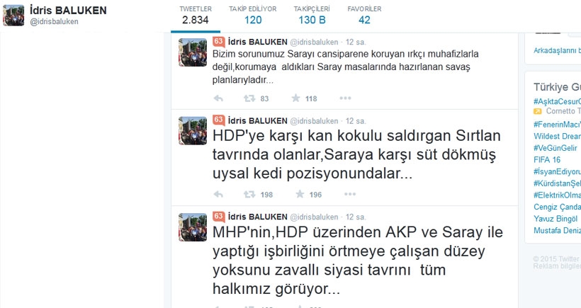 HDP'li Baluken: MHP elindeki listeyi AKP ile birlikte hazırladı