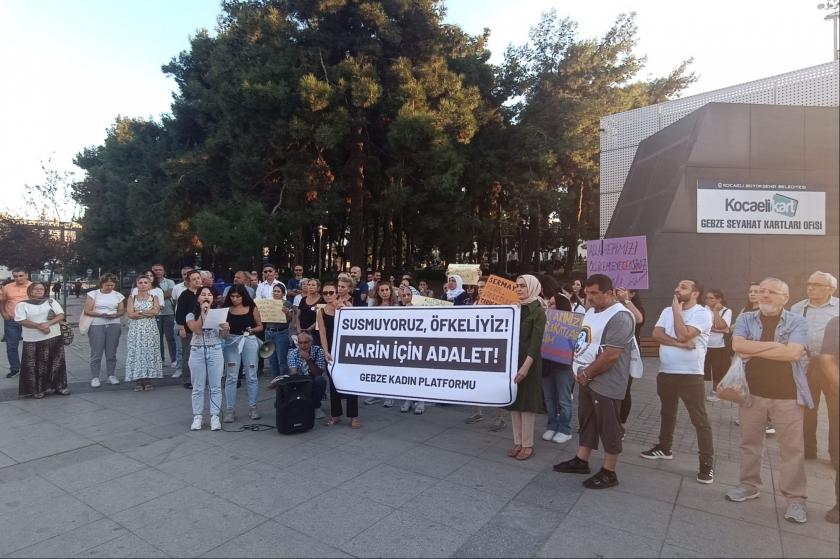 Narin için Gebze'de seslendiler: Çocuklar için güvenli bir dünya istiyoruz!
