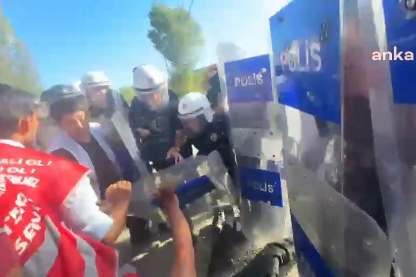 Direnişteki Polonez işçilerine polis müdahale etti, yaralanan işçiler oldu
