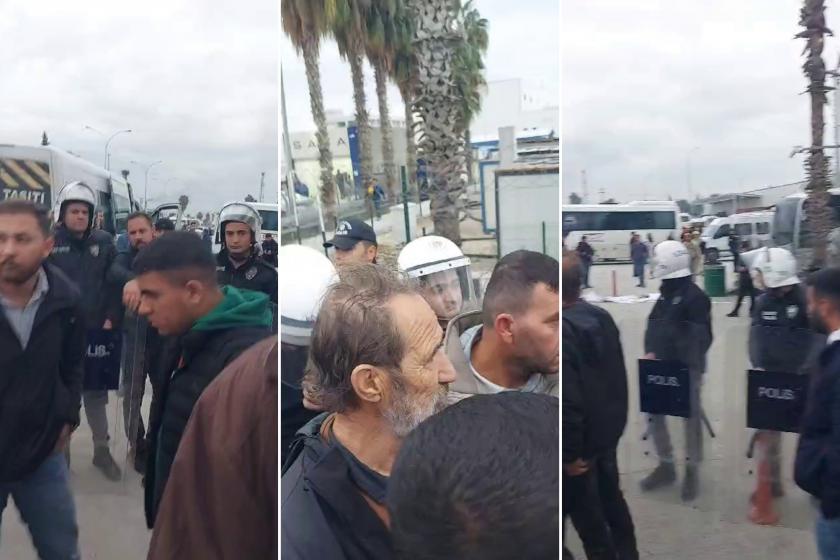SASA inşaatında çalışan işçiler alacakları için eylemde