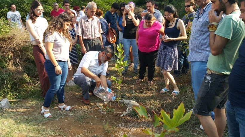 Suruç'ta yaşamını yitirenler için Kamp Armen'e çınar ağacı