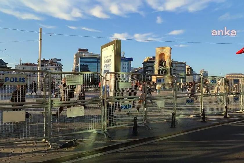 Taksim’de 8 Mart ablukası