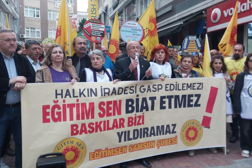 Eğitim Sen Samsun Şubesi: “Baskı, tehdit ve şiddete karşı birlikte mücadele edeceğiz”