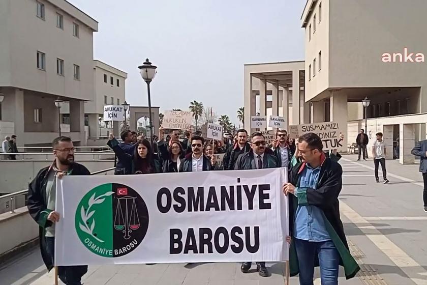 Osmaniye Barosundan operasyonlara karşı sessiz yürüyüş
