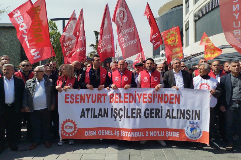 Esenyurt Belediyesinde işten atmalara karşı eylem: Kayyım, işçinin ekmeğinden elini çek!
