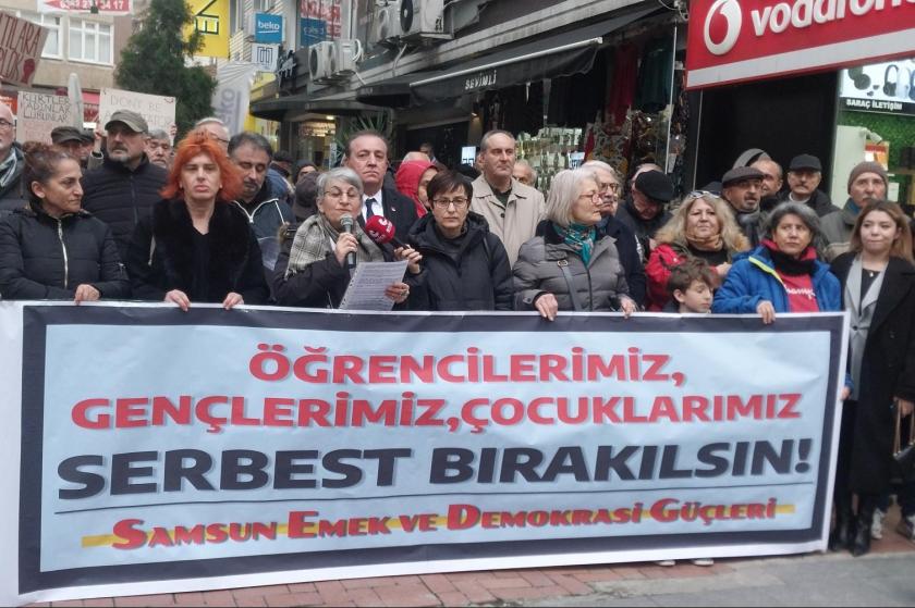 Samsun Emek ve Demokrasi Güçleri: Ülkenin geleceğini karartmayın, gençleri serbest bırakın