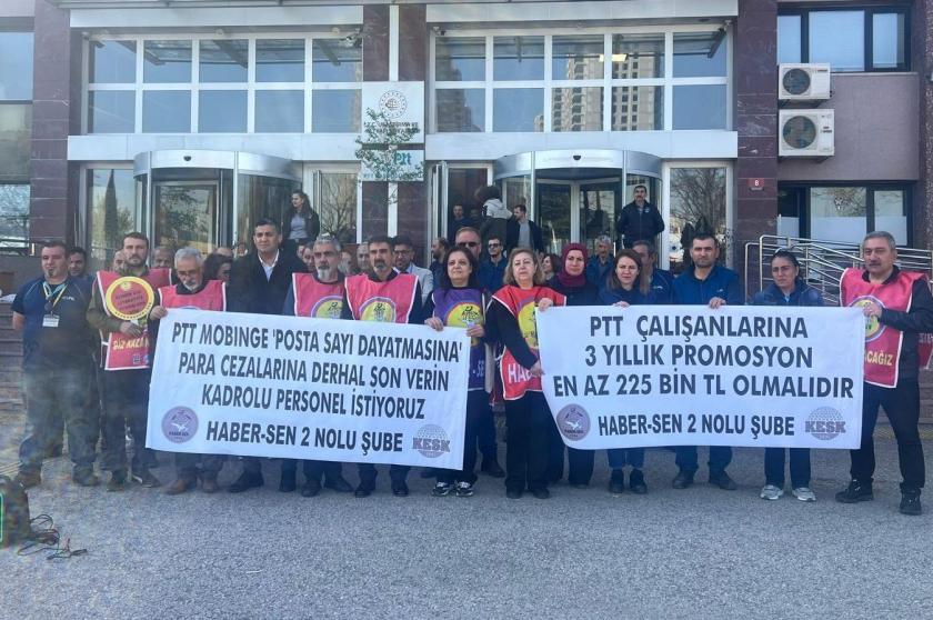 PTT çalışanları ağır iş yüküne karşı personel alımı talebinde bulundu