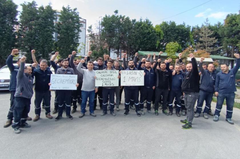 Petrokimya işçilerinden Tüpraş işçilerine destek, 1 Mayıs'a çağrı