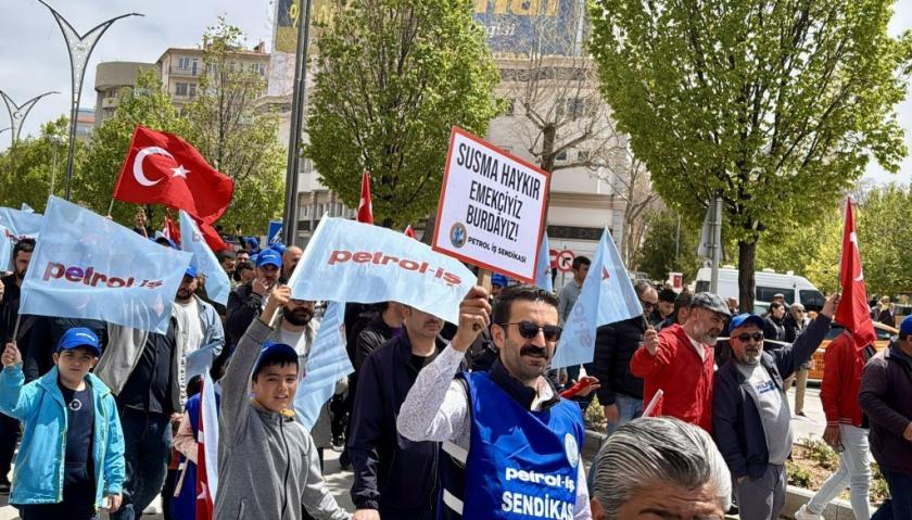 İç Anadolu'da işçiler, emekçiler 1 Mayıs kortejinde buluştu